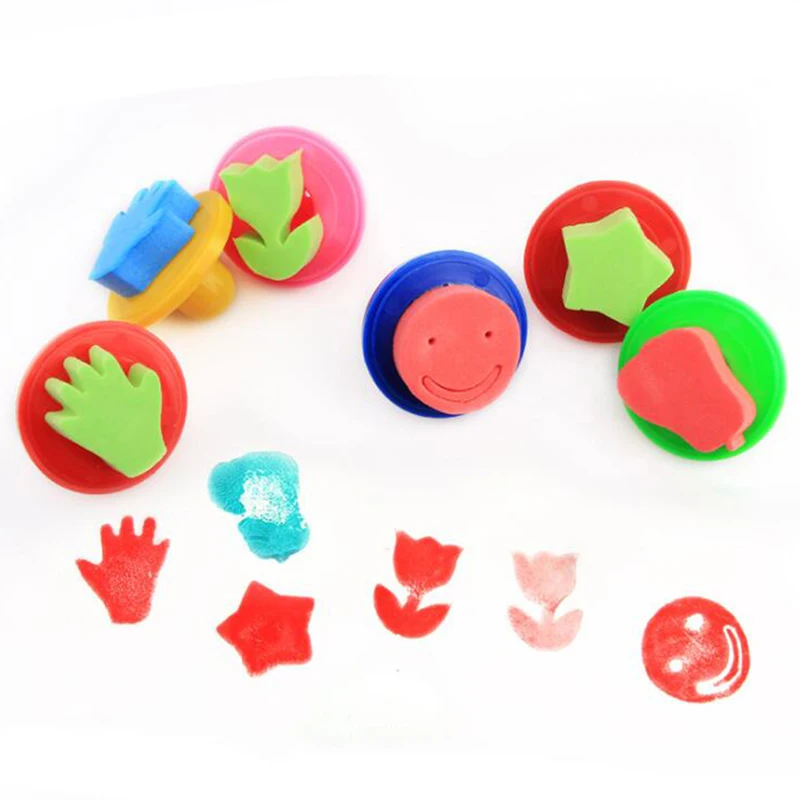 6 шт./компл. Лучшая распродажа в стиле сделай сам с цветочным рисунком граффити