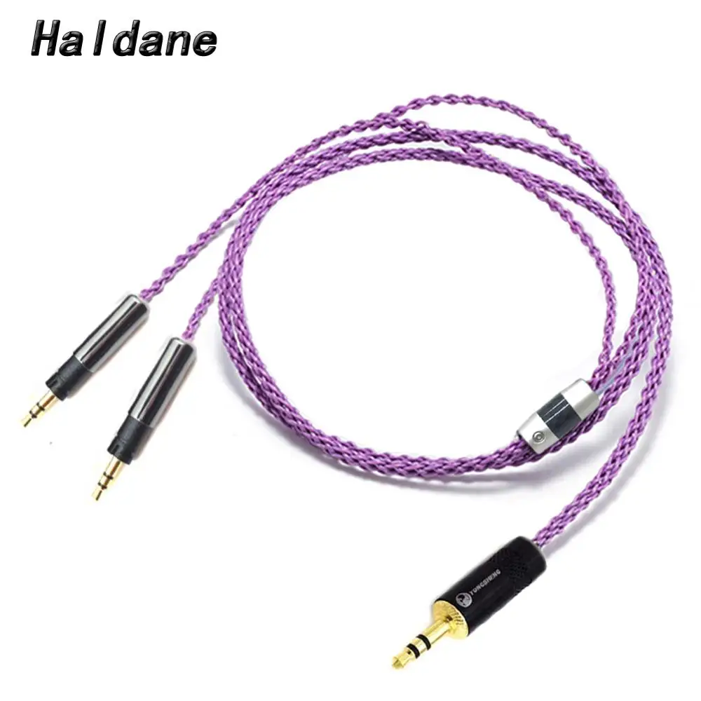 

Haldane HIFI 3.5mm Stereo 8 Cores 7N OCC Silver Plated R70X Headphone Upgrade Cable for ATH-R70X R70X headphones