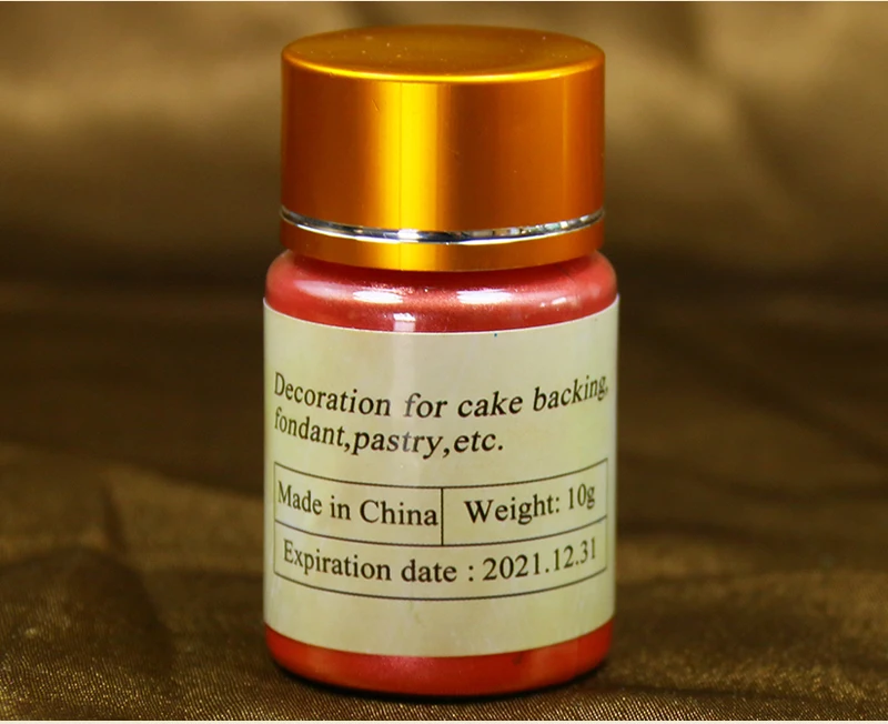 Красный съедобный пигмент Торт Помадка выпечки блеск съедобный цвет съедобные красители пыль Макарон крем пищевой цвет ингредиенты 10 г