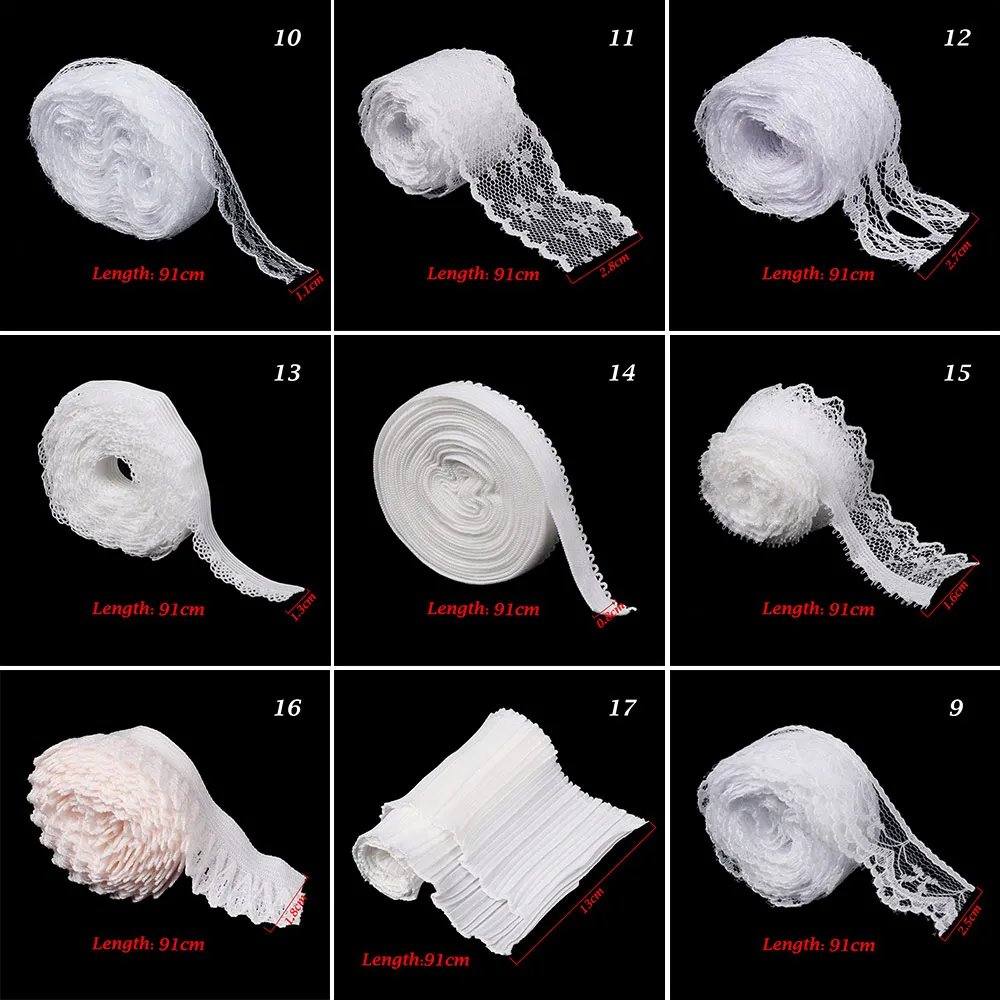 Кружевная ткань для декора кукол 1 шт. одежда носки плиссированные эластичные