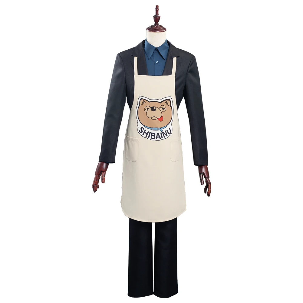 

Anime The Way Of Household Cosplay Husband Tatsu Shirt Pants Apron Outfits Halloween Carnival Custom Make