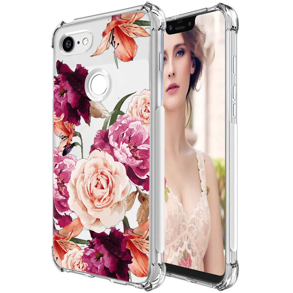 Colorful Flowers Противоударный Прозрачный цветочный женский чехол s для Google Pixel 3A 3AXL 3 XL 3Xl тонкий Мягкий ТПУ силиконовый чехол для телефона - Цвет: Colorful Flowers