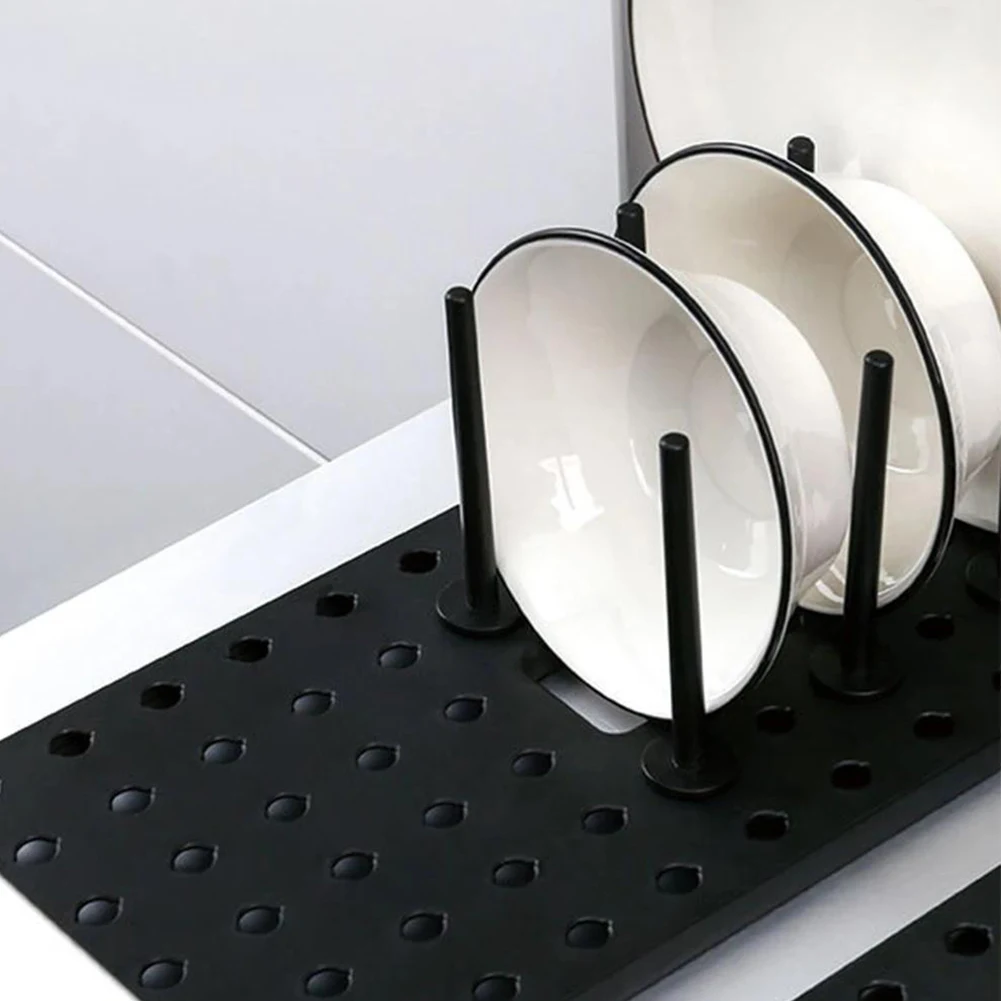 

Kitchen Shelf Organizer Telescopic Dish Plate Drying Rack Bowl Pot Lid Storage Holder Adjustable Kitchen Dish Drying Rack
