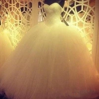 new princess bling luxury crystals white wedding dress ball gown sweetheart bridal wedding gowns vestido de novia