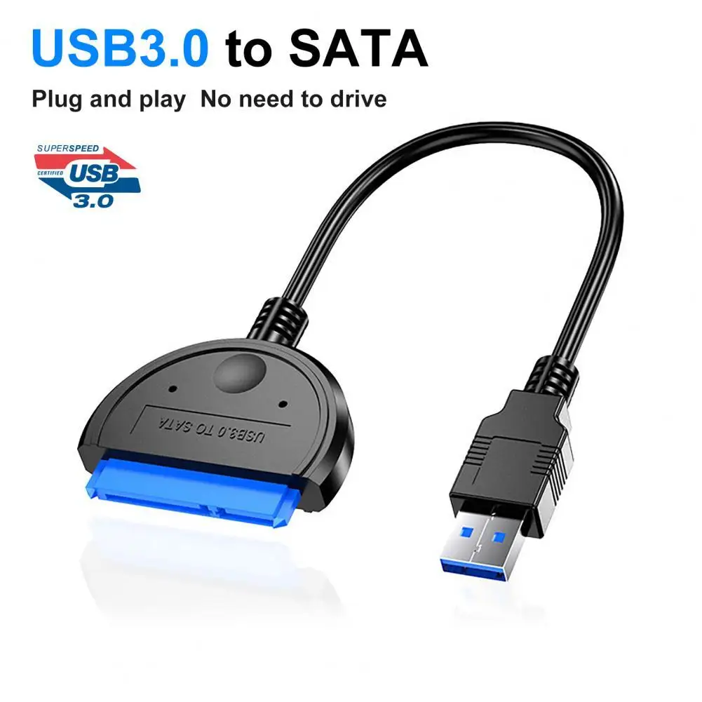 

HW1507 Hard Drive Adapter Fast Transmission Excellent Heat Dissipation 2.5 Inches SSD USB3.0 to SATA External Converter for Wind