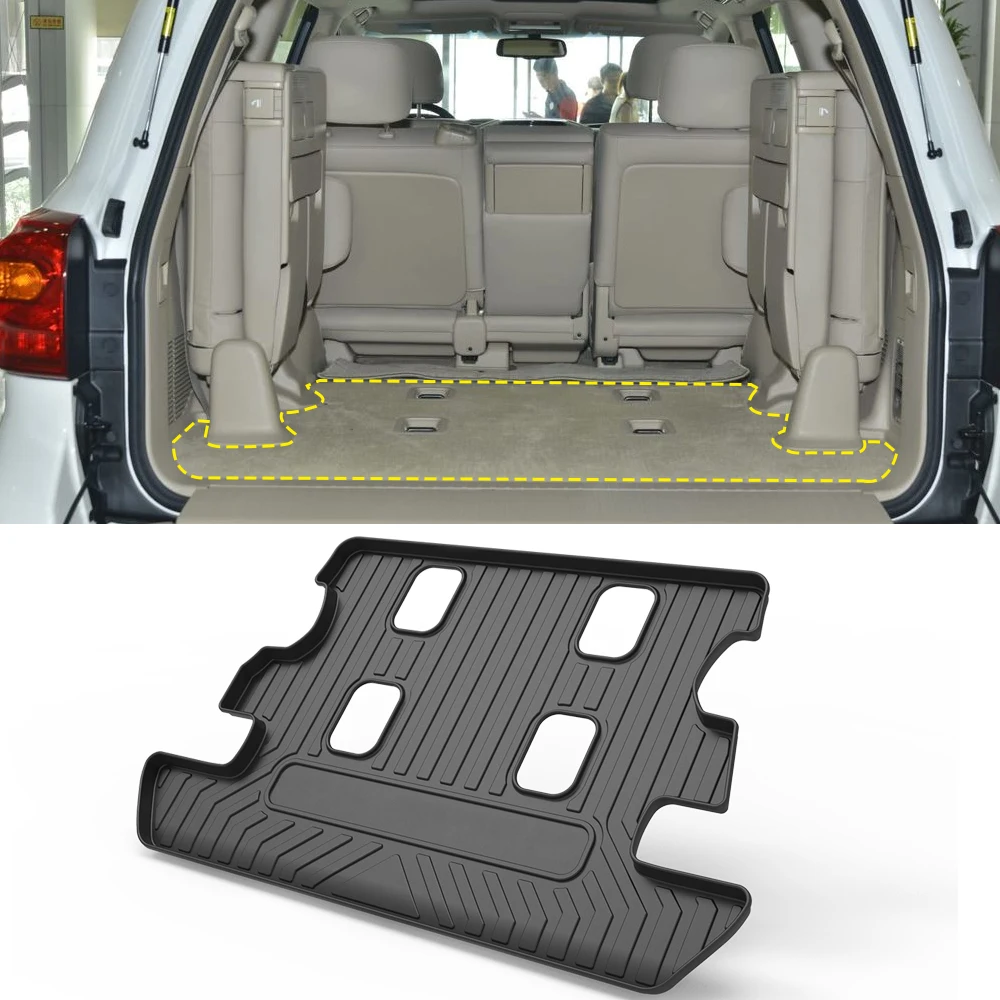 

For Toyota Land Cruiser J200 2007-2021 8-Seat Car Cargo Liner All-Weather TPE Non-slip Trunk Mats Boot Tray Carpet Accessories