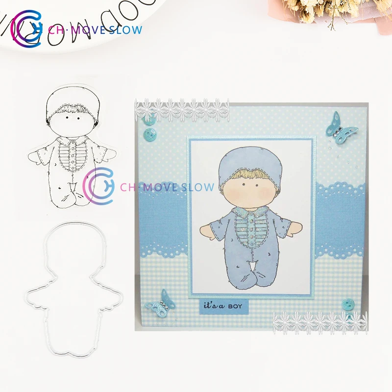 Металлические штампы и CH для маленьких девочек трафареты карточек бумажных