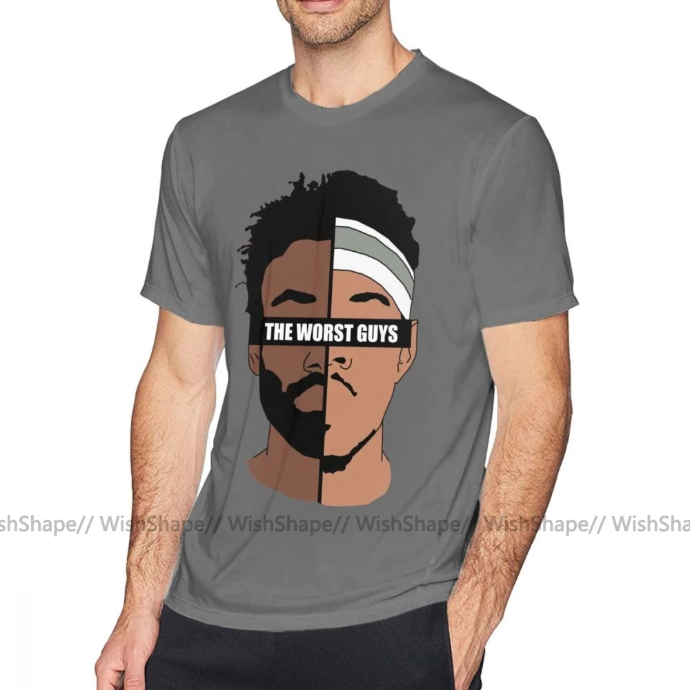 Рэппер футболка худшие ребята 5x уличная Футболка мужская 100% хлопок Графический