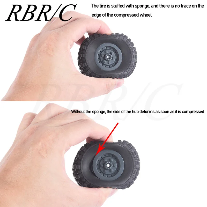 

RBR/C MN D90 Simulation Off-Road Climbing RC Remote Control Car Parts Tire Sponge DIY Upgrade Modification Accessories R043-HM