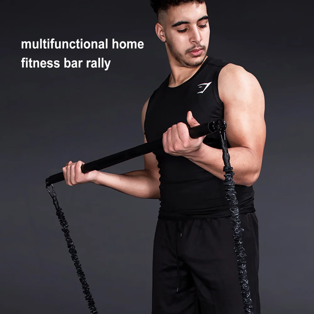 

1pc Practical Yoga Pilates Bar Simple Fitness Equipment Pulling Fitness Bar