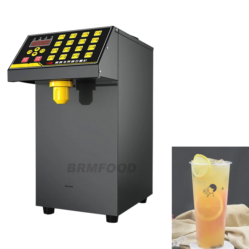 

16 Grid Quantitative Fructose Filling Machine Bubble Milk Tea Shop Automatic Electric Syrup Sugar Dispenser Levulose Quantifier