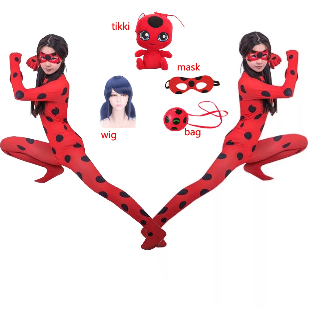 Хэллоуин красный баг Необычные костюмы детская одежда из спандекса детские