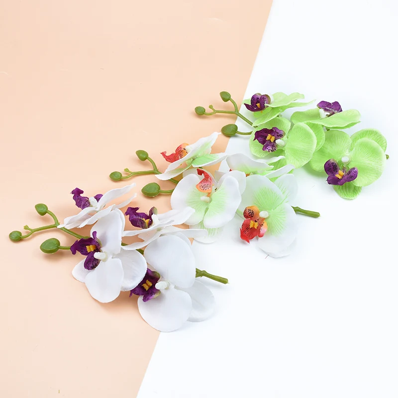 1 букет из 4 цветов бабочки орхидеи вазы для домашнего декора свадебные