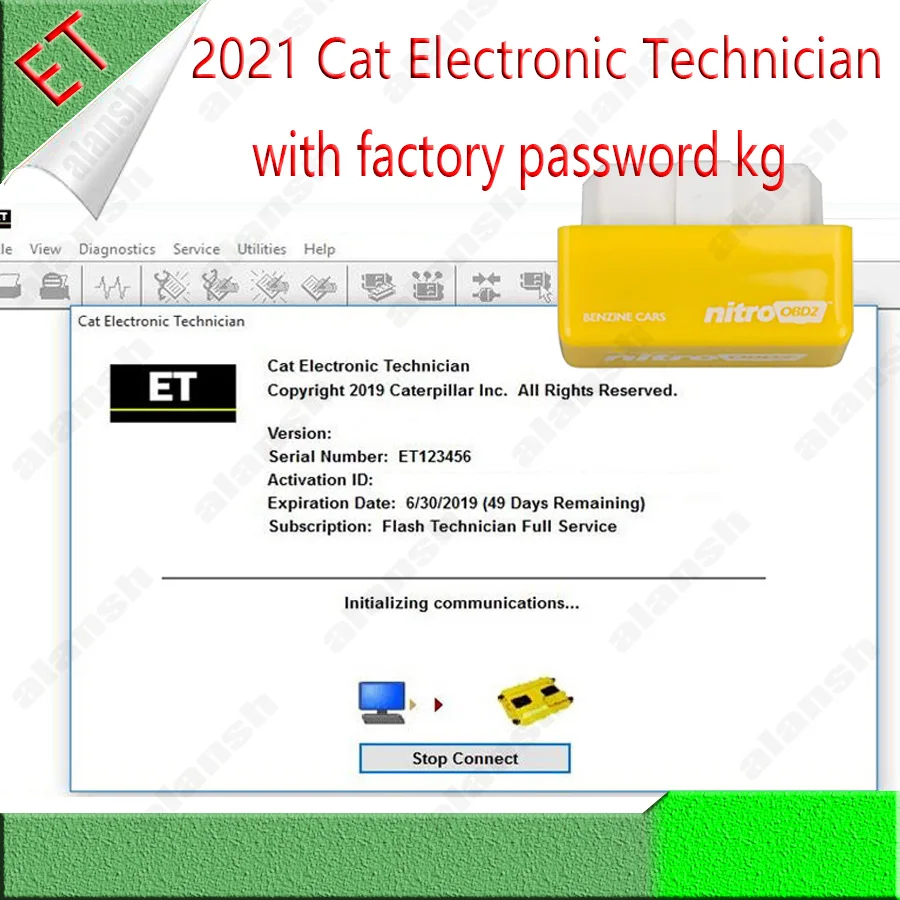 2021 Cat ET электронный техник и Perkins EST инструмент с заводским паролем Keygen для CAT ET3 +
