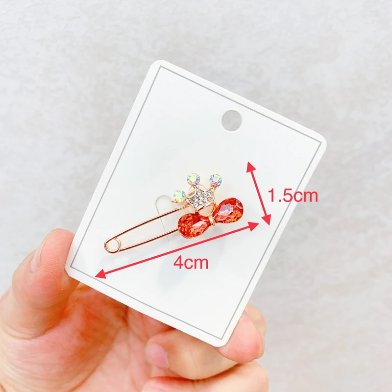 Высокое качество Кристалл Броши Булавки простая геометрия стразы жемчужные