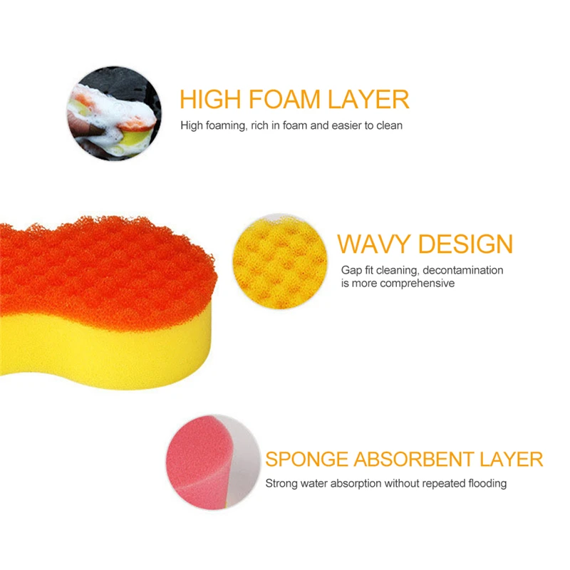 1 шт. губка для чистки автомобиля|Губки тряпки и щетки| |