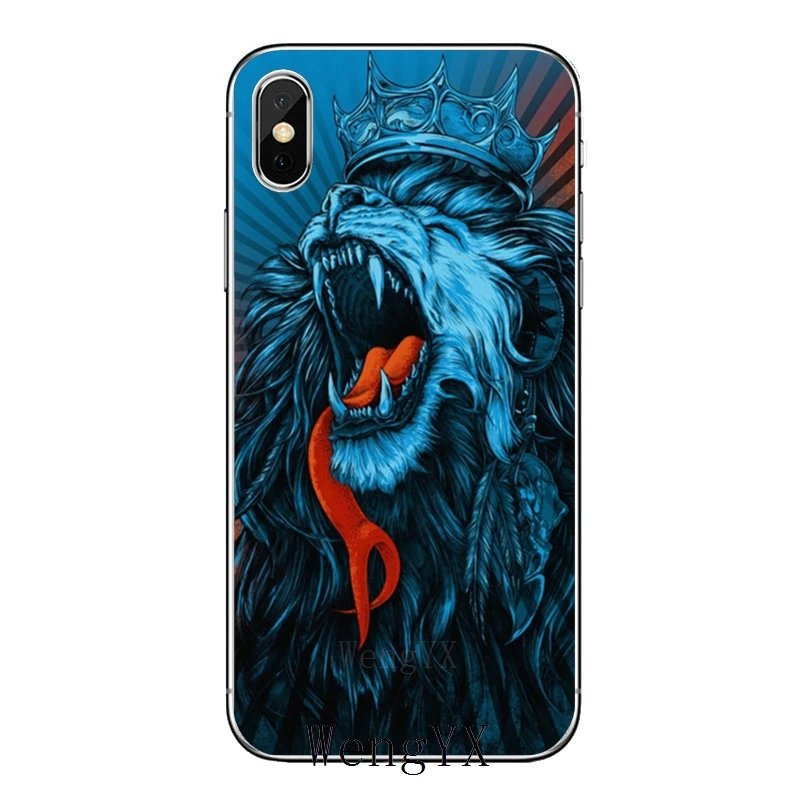 Абстрактное искусство медведь лев тигр для Samsung Galaxy S10 Lite S9 S8 S7 S6 edge Plus S5 S4 Note 9 8 5 4 mini