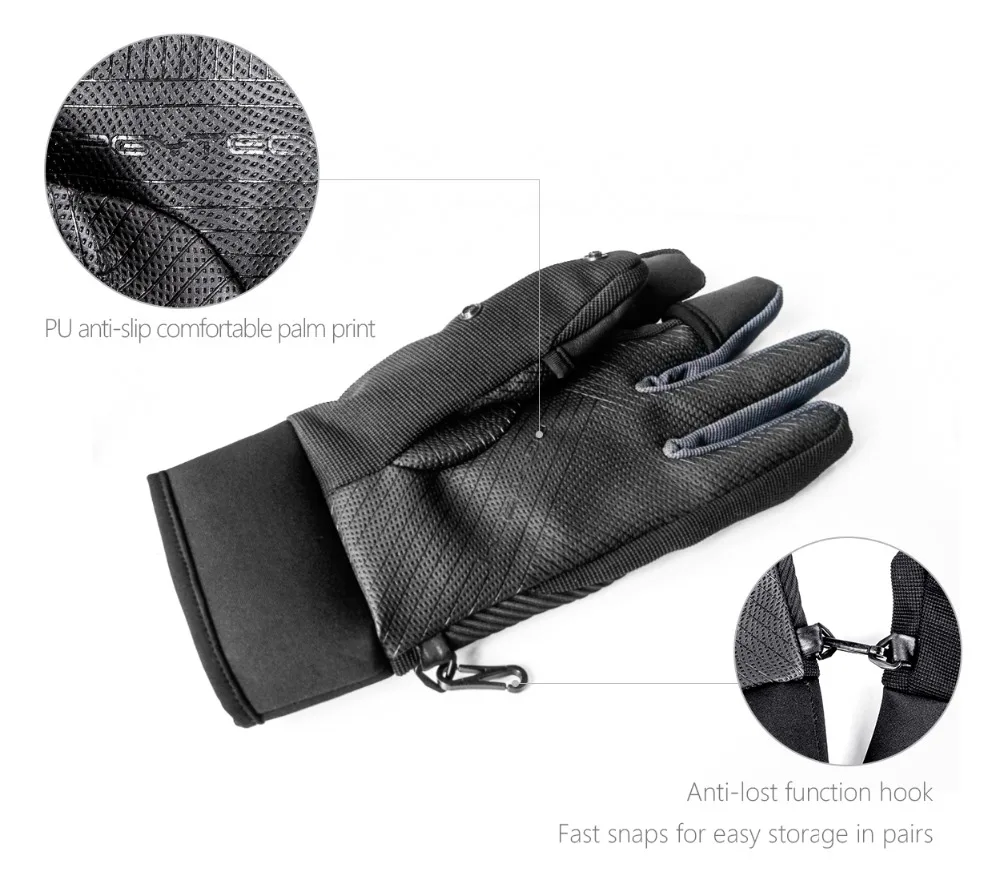 PGYTECH фотографии открытый перчатки скалолазание лыж езда водонепроницаемый