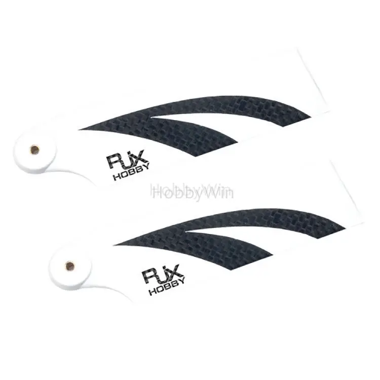 

105mm Tail CF Blades White Black for 700 Class RC Helicopter