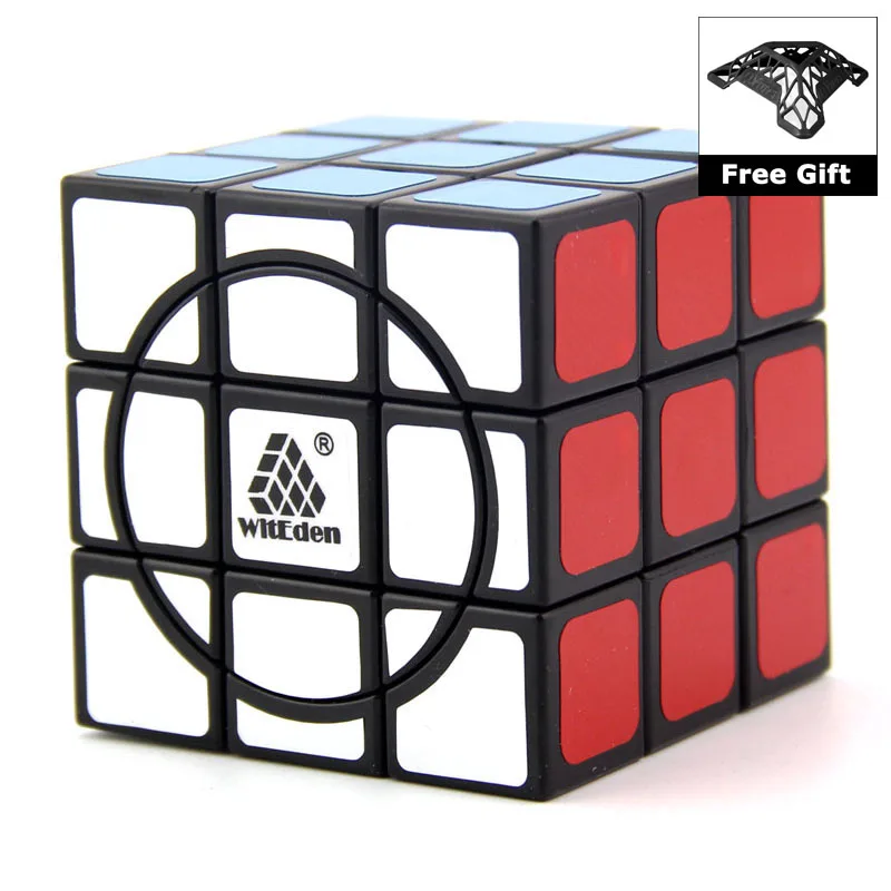 WitEden-s&uacute;per lisas 3x3x3 para ni&ntilde;os, cubo m&aacute;gico, Velocidad Profesional, puzle, 333, juguetes educativos para ni&ntilde;os, cubo m&aacute;gico con soporte-0