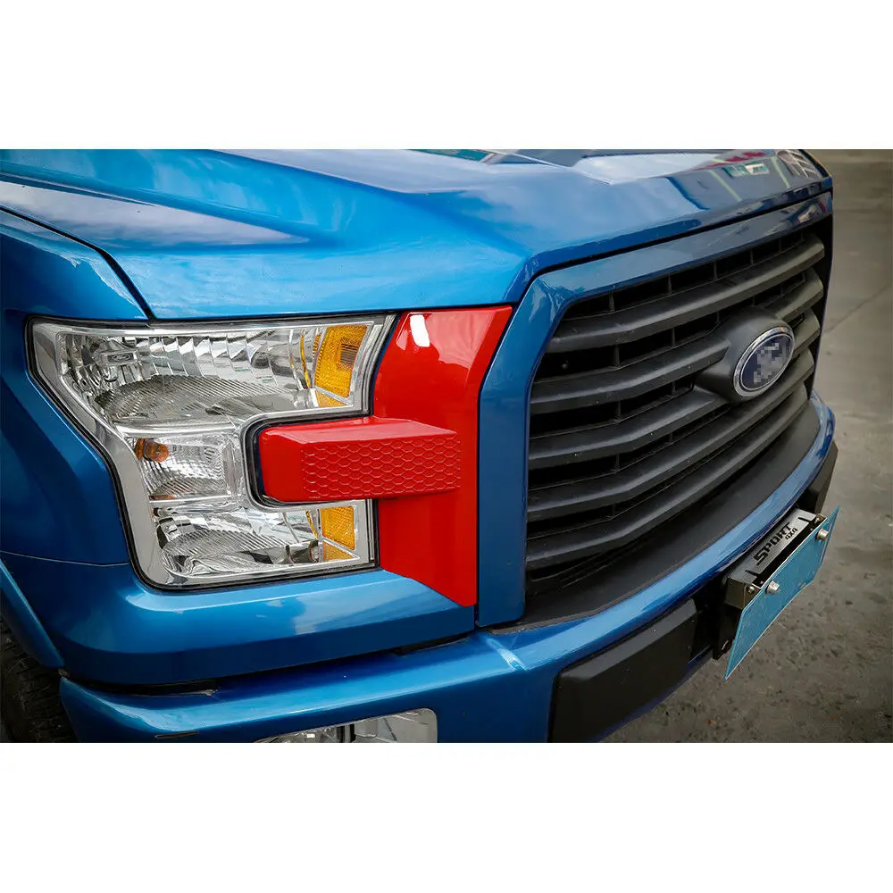 Для Ford F150 2015 + Автомобильный передний бампер крышка решетки радиатора аксессуары