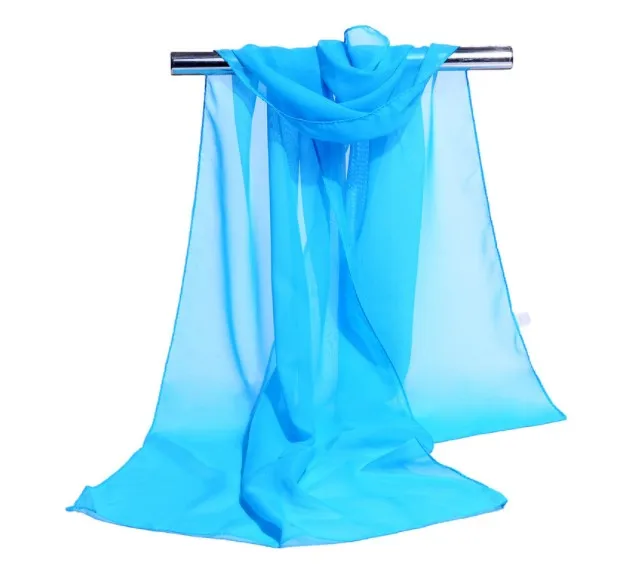 Цвета шифоновый шарф женские летние шелковые шарфы шифоновые тонкие шали и