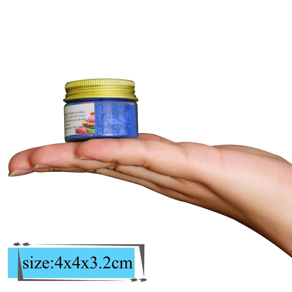 Съедобная пудра Блестящий Голубой пылевой краситель для съедобного пищевого