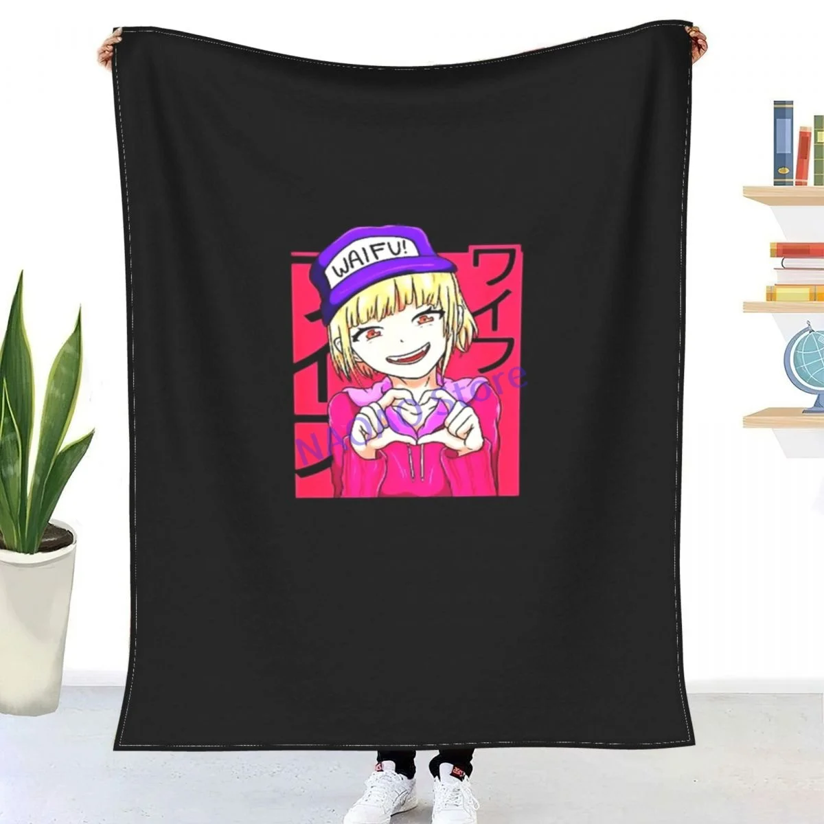 

Anime Girl Waifu Anime Shirt Anime Gift Idea For Anime Lover Throw Blanket Sheets on the bed Blankets on the sofa Decorative