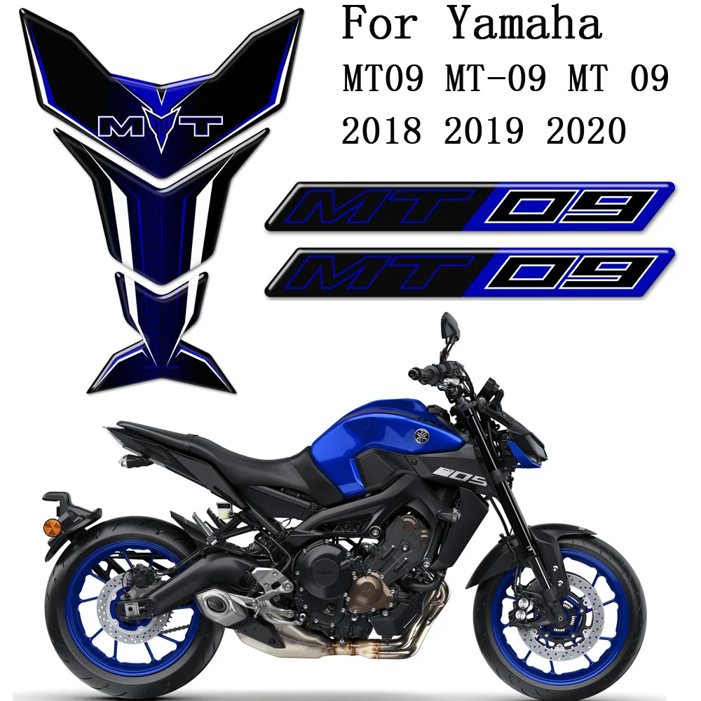 MT09 MT-09 MT 09 для Yamaha 3D наклейки защитная накладка на бак Мотоциклетные аксессуары