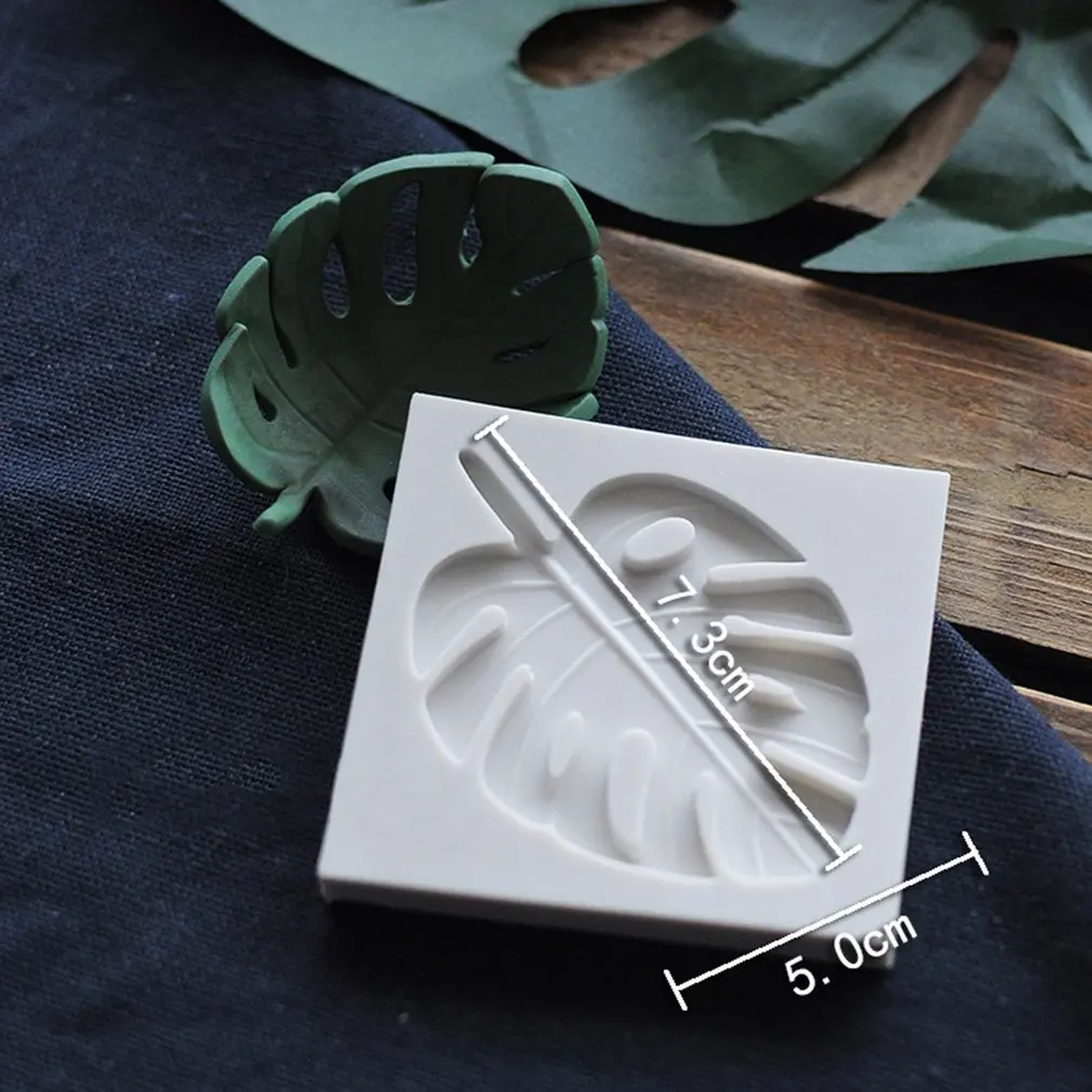 Monstera силиконовая форма лист формы для выпечки украшения торта инструмент