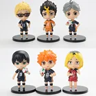6 шт Любовь спасибо Haikyuu Хината кагеяма цукишима сугара семья фигурка модель игрушки подарок