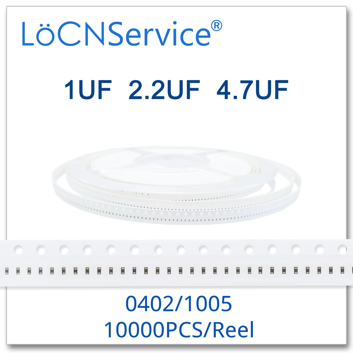 LoCNService конденсаторы 10000 шт. 0402 1005 X5R Y5V RoHS 6 3 V 10V 10%(K) 20%(M) 1 мкФ 2 4 7 UF высокое