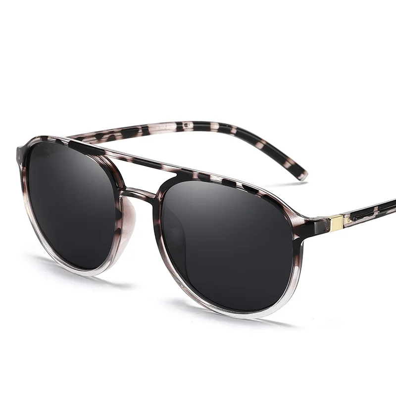 

Fashion New Double Beam Sunglasses Male Retro Polarized Sunglasses Color Film Driver Driving Night Vision Goggles