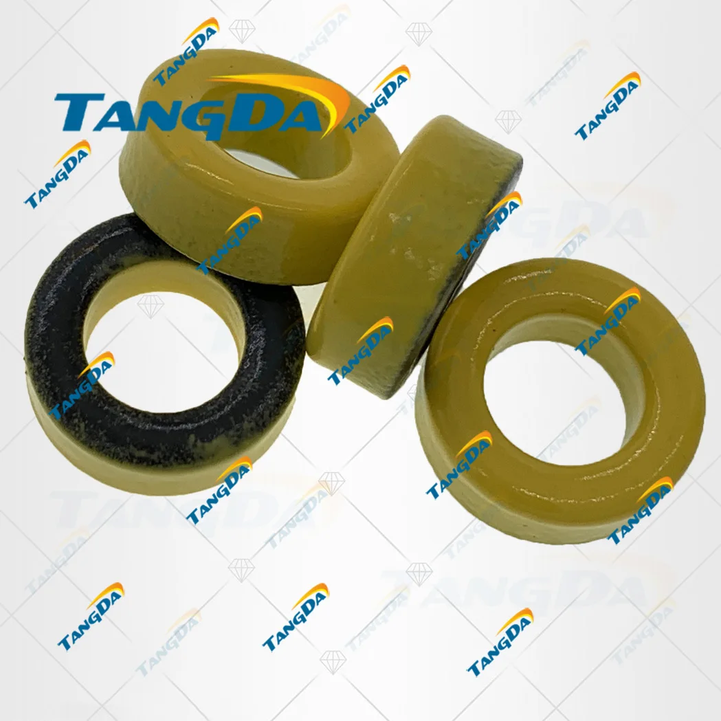 TANGDA الحديد مسحوق النوى T50-6 OD * ID * HT 13*7.7*5mm 4nH/N2 8.5uoIron الغبار الأساسية الفريت حلقي حلقية الأساسية الأصفر رمادي PR