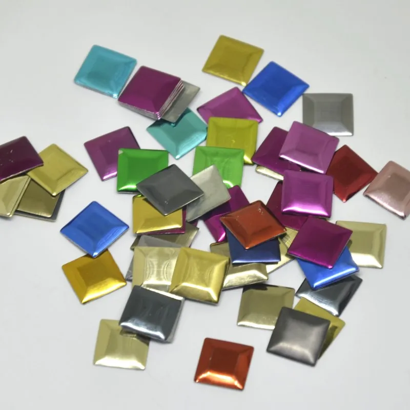 200 шт. квадратные металлические шпильки для горячей фиксации из алюминия с клеем