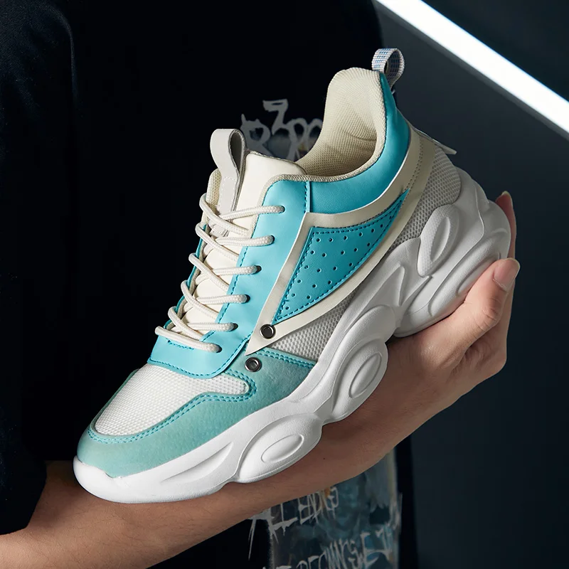 

Male Sneakers Outsole Sport Shoes Man Mesh Breathable Running Shoes Men Platform Shoes Men's Sports Jogging Training Shoes 153D