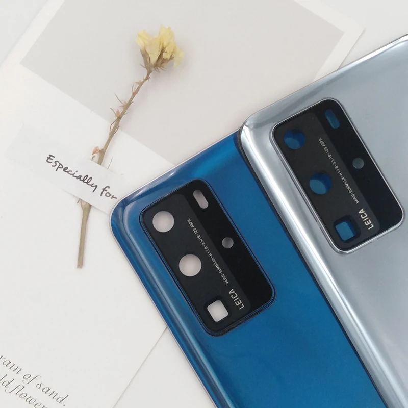 Оригинальная стеклянная задняя крышка батарейного отсека Huawei P40 P40Pro ремонт