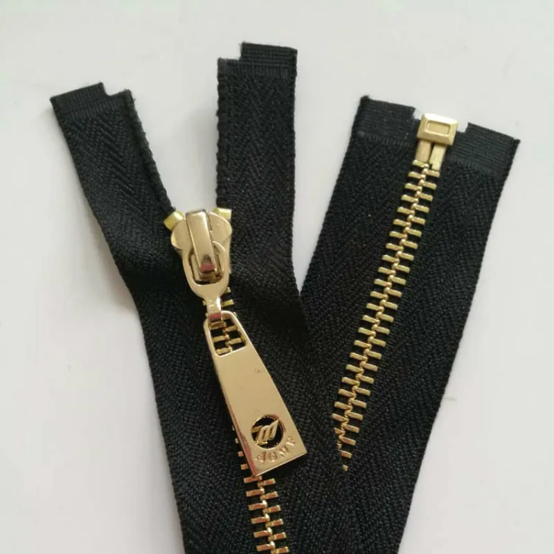 Дешевые Длинные металлические молнии 5 #6 шт./лот черные 75 см с одним открытым