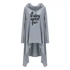 Для женщин толстовки с капюшоном костюм ведьмы с буквенным принтом Толстовка Harajuku женские Топы Kawaii Для женщин топы Повседневная толстовки с капюшоном на весну-толстовка с капюшоном, Женская толстовка с капюшоном