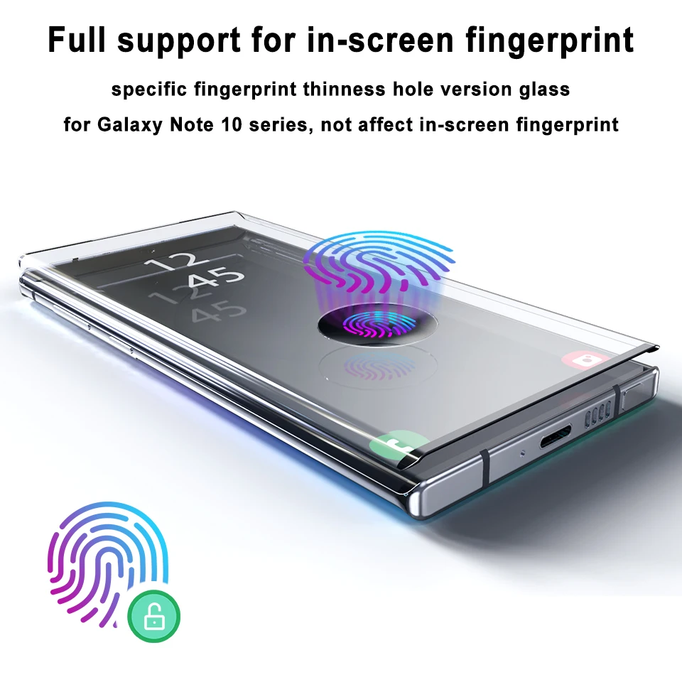 Защита для экрана из закаленного стекла Samsung Galaxy S10 5G плюс S10e Примечание 10