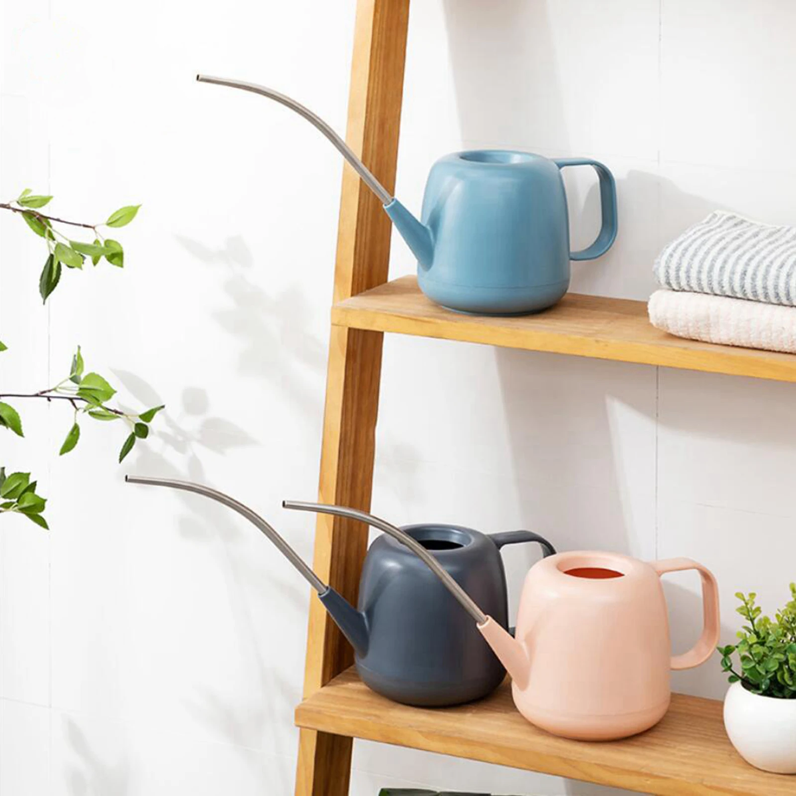 

Long Spout Watering Can for Home Office Bonsai Succulent Watering Kettle 1L