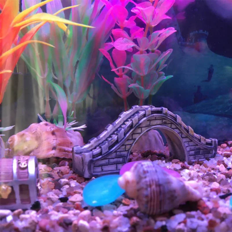 3 15 &quotмилый мини мост украшение для аквариума креативный смоляный пейзаж Ремесло