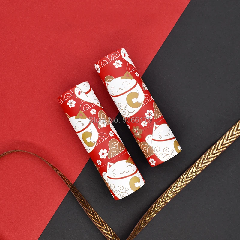 12 1 мм Пустой кот Милый косметический контейнер для губной помады бальзам губ