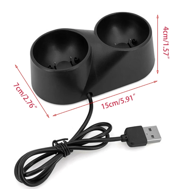 

Dual Charger Charging Dock Station Stand Holder Base For S ony Play Station PS4 VR Move PSVR PS 4 Controller Accessories