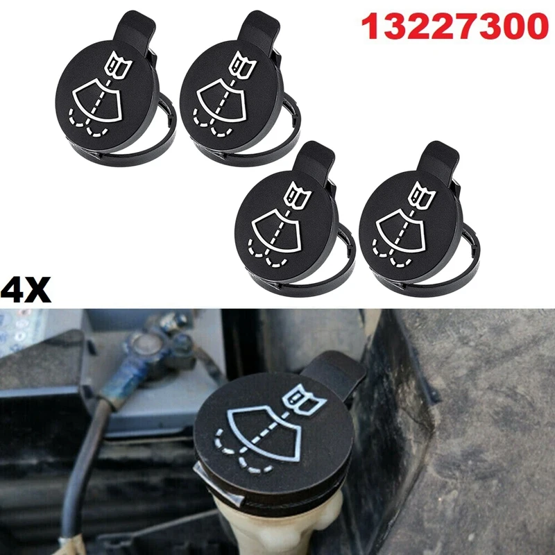 

4 Pcs Windshield Wiper Fluid Reservoir Tank Bottle Caps for Chevrolet Buick and GMC Replacement 13227300 12767700