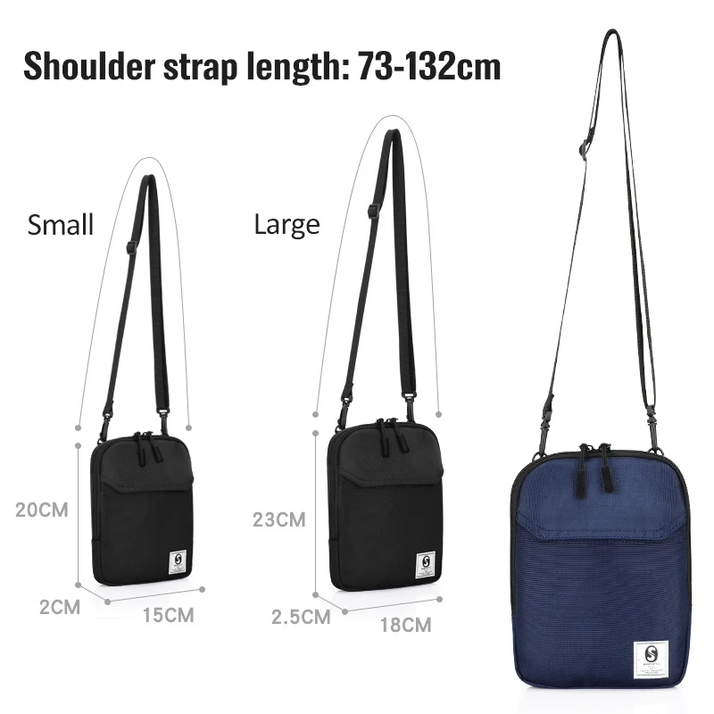 

SENKEY Brand Men Unisex Shoulder Bag Sling Chest Pack Casual Sports Crossbody Handbag male Fashion Messenger Bag Travel Bag