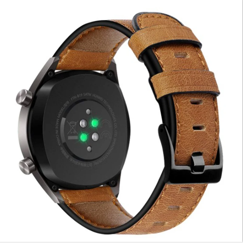 Классический кожаный ремешок 22 мм для samsung Galaxy Watch 46 gear S3 huawei GT2 Huami Amazfit Pace|Ремешки