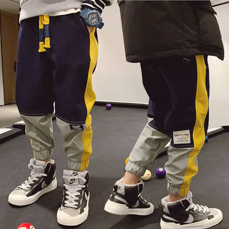 Детские штаны для мальчиков брюки-карго осенние детские в стиле хип-хоп