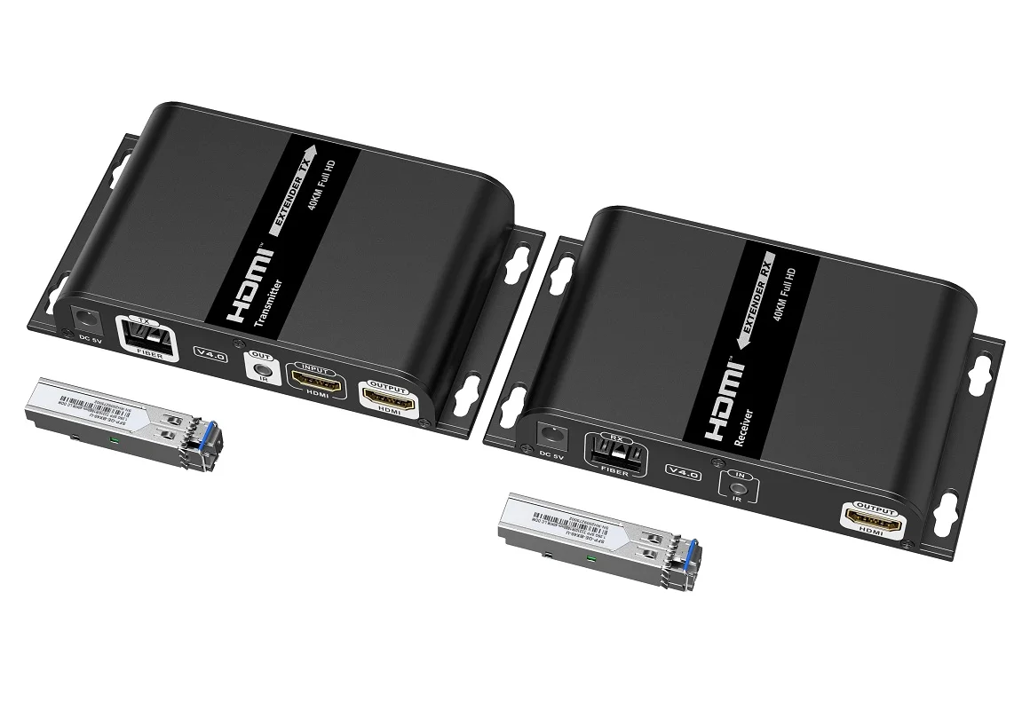 LKV378A-V4.0 HDMI-совместимый удлинитель с одномодовым оптическим волокном SMF(LC) до 40 км