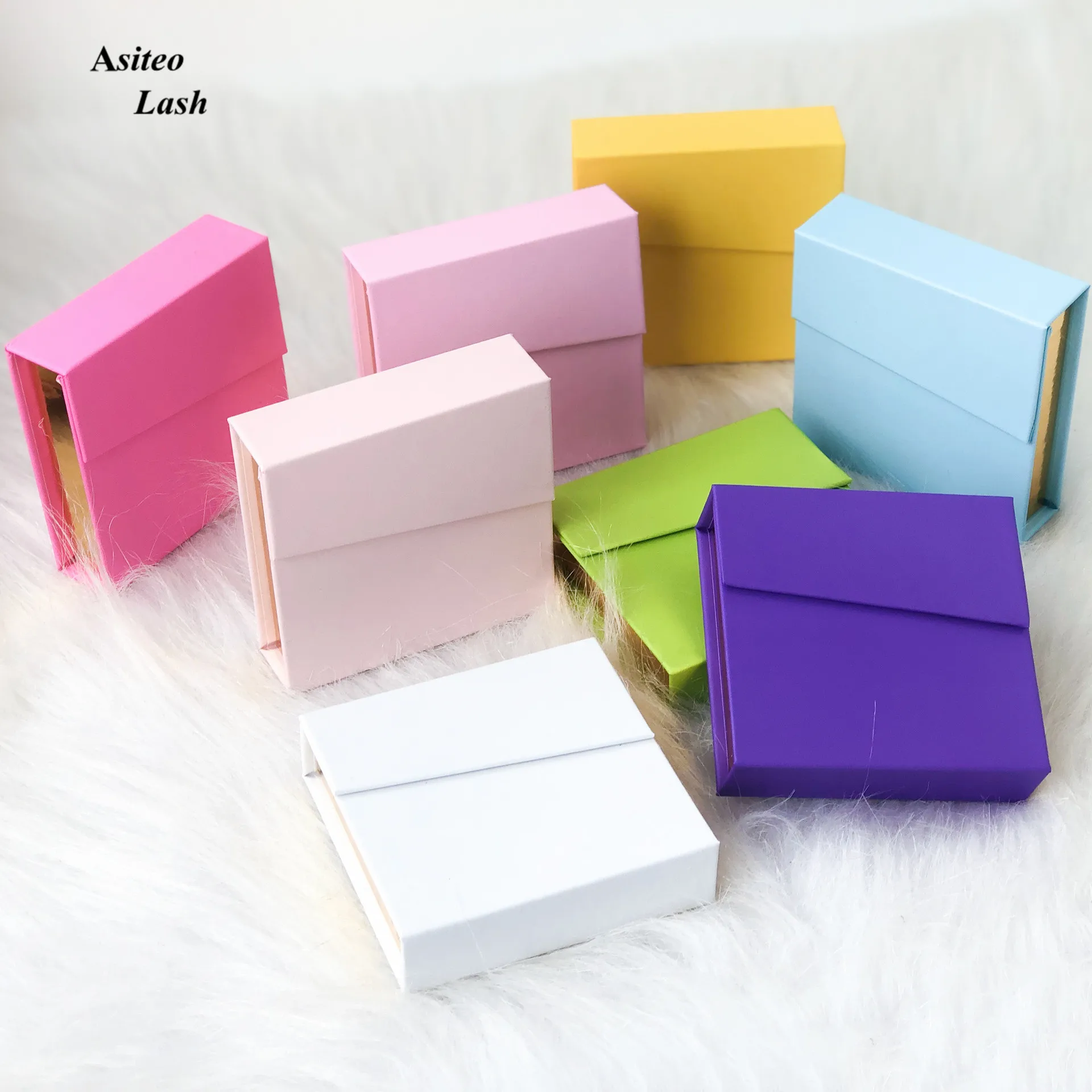 

8-25mm Lashes Rectangle Box Double door Series Packing Box Eyelash Wholesale Lashes Boxes Empty Eyelash Package Boxes Case